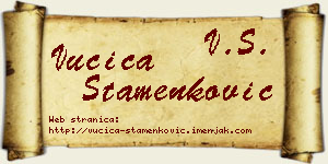 Vučica Stamenković vizit kartica